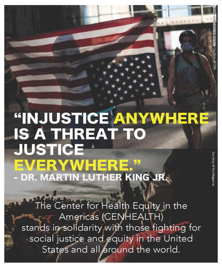 "Injustice anywhere is a threat to justice everywhere." - Dr. Martin Luther King, Jr. 