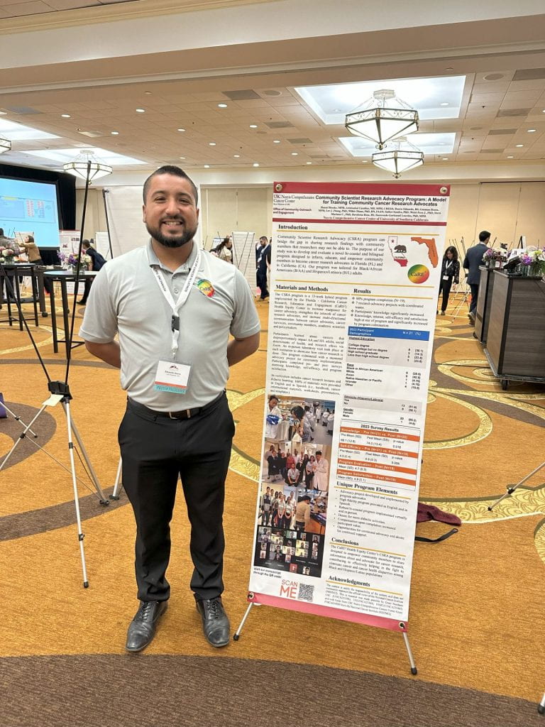 Eduardo at the Advancing the Science of Cancer in Latinos (ASCL) 