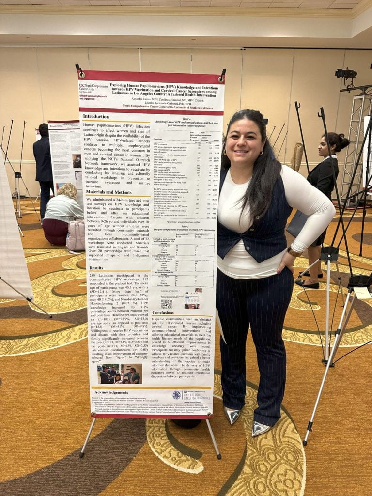 Alejandra Ramos at the Advancing the Science of Cancer in Latinos (ASCL) 