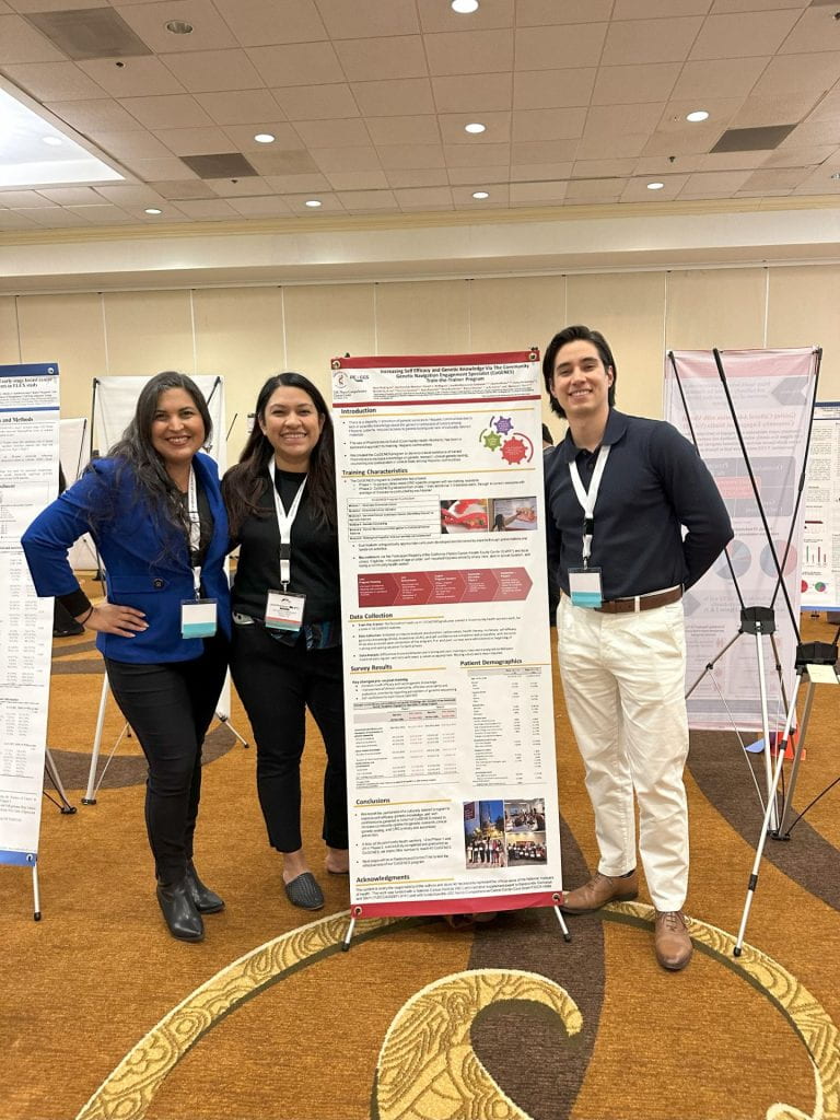 Yaneth L. Rodriguez, Janet Rodriguez, and Joel Sanchez Mendez at the Advancing the Science of Cancer in Latinos (ASCL) 